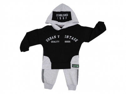 1-2-3-4 YAŞ İKİİP URBAN VİNTAGE KAPŞONLU TAKIM