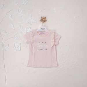 Kız Teach Love Baskılı 1-4 Yaş Badi