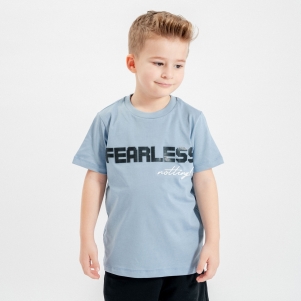 5-8 Yaş Erkek Fearless Yazılı Tshirt