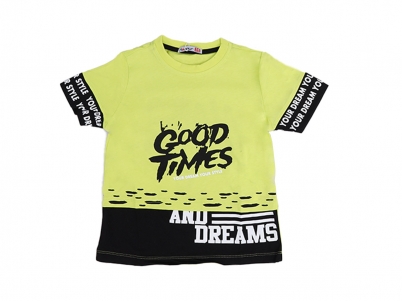 5-8 YAŞ ERKEK GOOD TİMES AND DREAMS TİŞÖRT