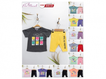 1-4 YAŞ KIZ MAKE İT FUN KARELİ TAYTLI TAKIM