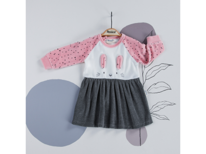 KIZ 3-18 AY KADİFE ELBİSE