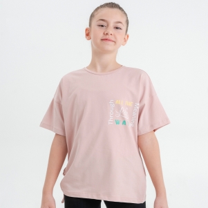 9-12 Yaş Kız Across Baskılı.Badi