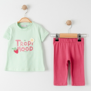 1-4 Yaş Kız Nakış Detayli 2li Takım