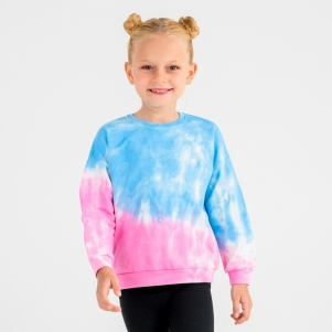 5-8 YAŞ KIZ İKİ İP DİK DESENLİ BATİKLİ SWEAT